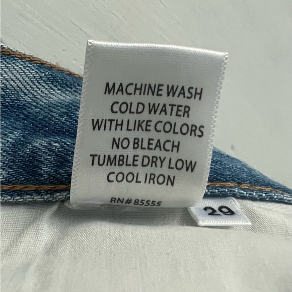 PISTOLA Charlie High Rise Straight size 29 raw hem denim - Picture 6 of 6